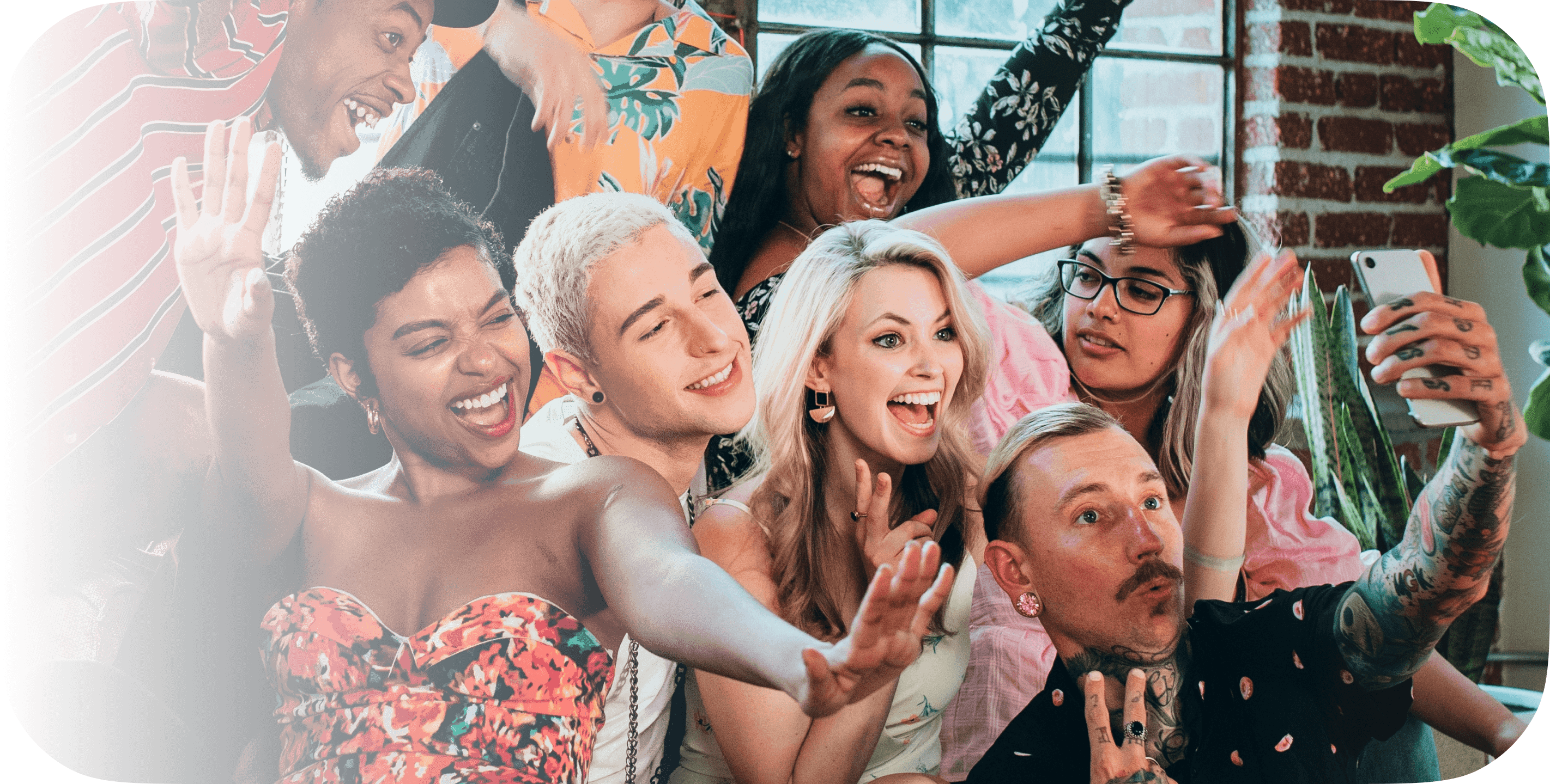 People having fun together